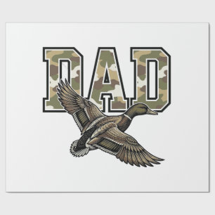Papier Cadeau Conception de chemise vectorielle Camo Papa Canard