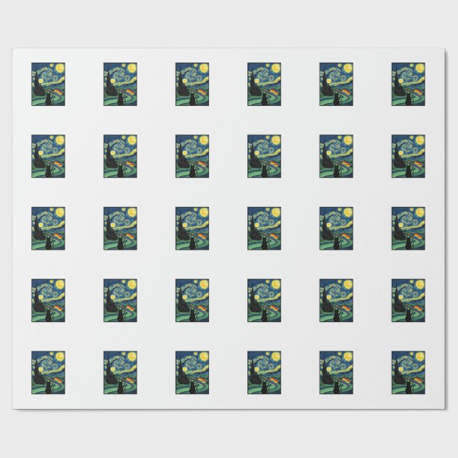 Papier Cadeau Conception de chemise vectorielle de paysage noctu (Plat)