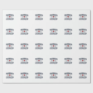 Papier Cadeau Conception de chemise vintage infirmière de télé-s