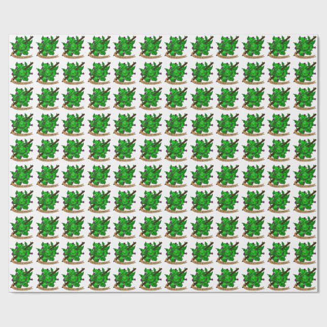 Papier Cadeau Conception de dés Druid (Plat)