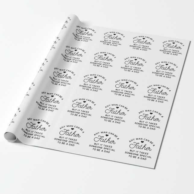 Papier Cadeau Conception de devis papa spécial (Déroulé)
