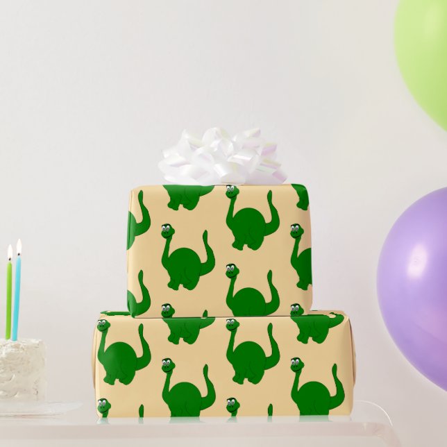 Papier Cadeau Conception de dinosaure de n'importe quelle couleu (Cadeaux de fête)