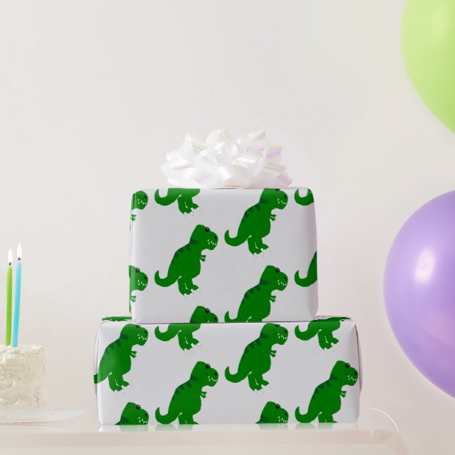 Papier Cadeau Conception de dinosaure T-Rex de n'importe quelle  (Cadeaux de fête)