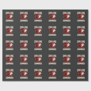 Papier Cadeau Conception de fantôme de zombies qui me glace Hall