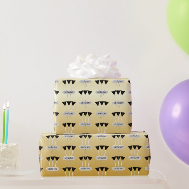Papier Cadeau Conception de fléchettes (Cadeaux de fête)