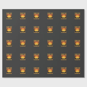 Papier Cadeau Conception de forêt hantée de conte de Halloween t
