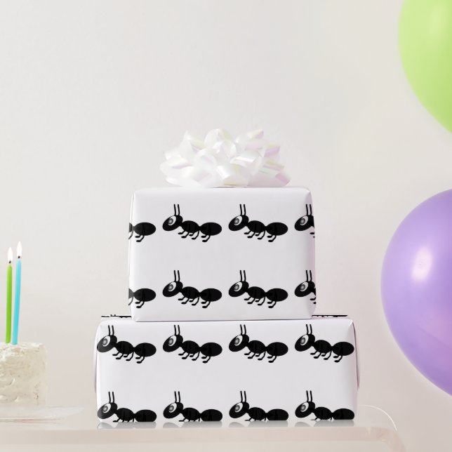 Papier Cadeau Conception de fourmis (Cadeaux de fête)