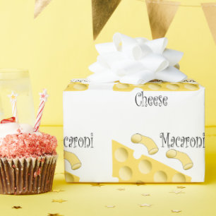 Papier Cadeau Conception de fromage Macaroni
