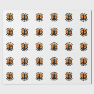 Papier Cadeau Conception de garde de sorcière de Halloween vinta