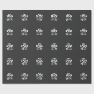 Papier Cadeau Conception de Halloween pour maman Spooktacular_1
