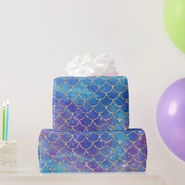 Papier Cadeau Conception de la série Galaxie Sirène 9  (Cadeaux de fête)