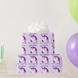 Papier Cadeau Conception de licorne