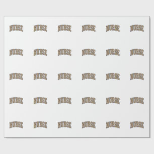 Papier Cadeau Conception de maillot universitaire d'infirmière l