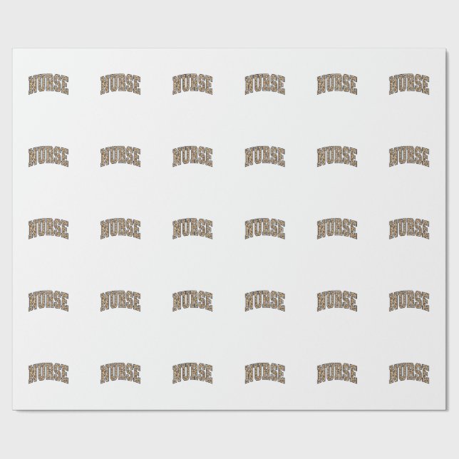 Papier Cadeau Conception de maillot universitaire d'infirmière l (Plat)