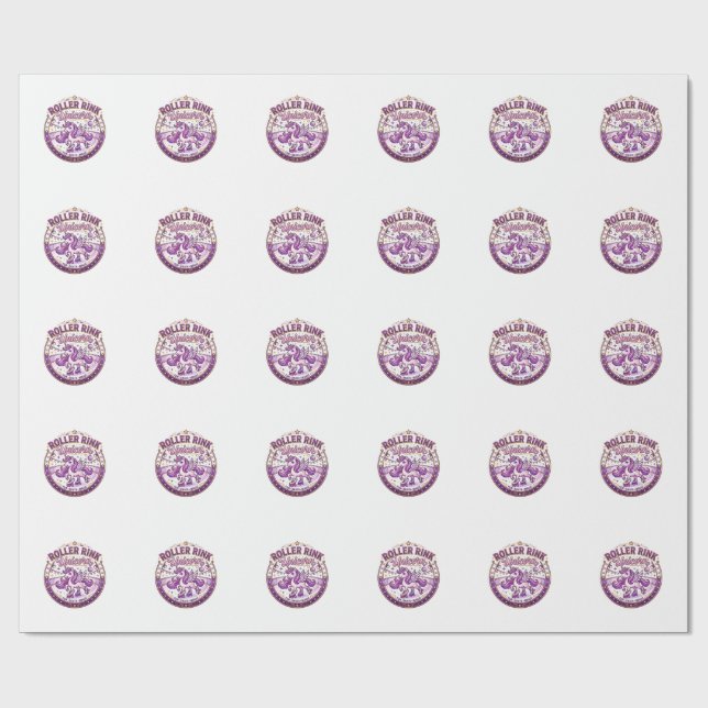Papier Cadeau Conception de merch prête pour POD de patinoire à  (Plat)