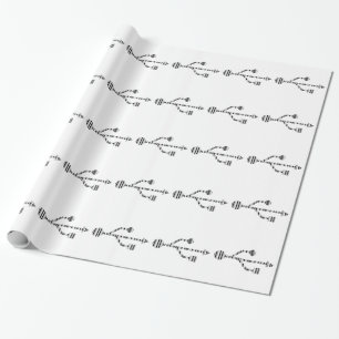 Papier Cadeau Conception de modèle de code-barres informatique L