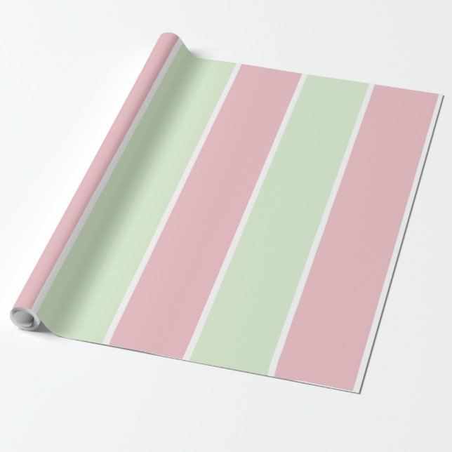 Papier Cadeau Conception de motif à rayures verticales de couleu (Déroulé)