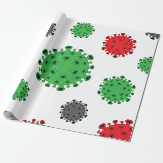 Papier Cadeau Conception de Motif CoronaVirus Wrapping Paper Cov
