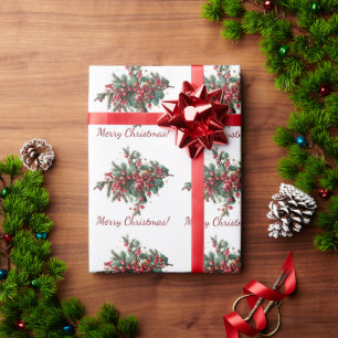 Papier Cadeau Conception de Noël Joyeux pour la famille personna