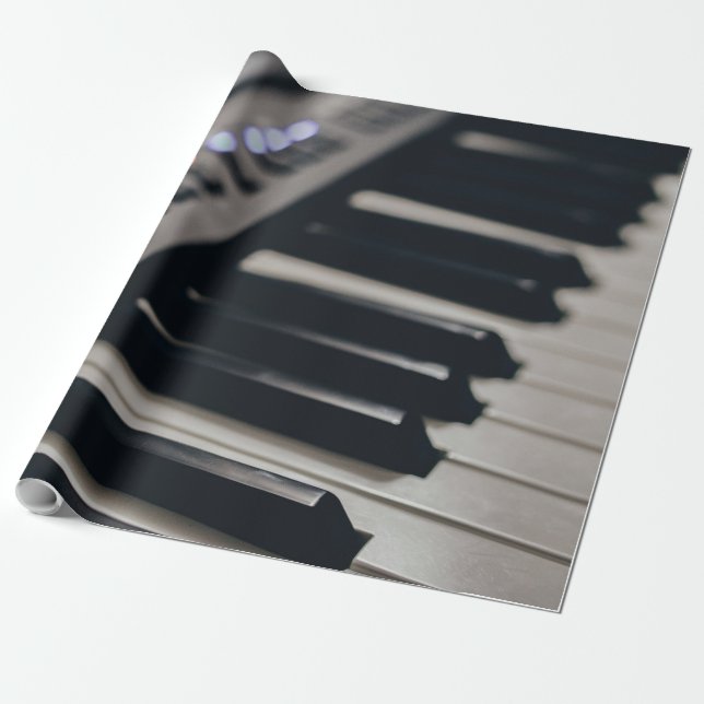 Papier Cadeau Conception de piano mignonne (Déroulé)