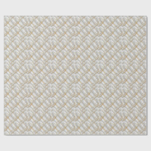 Papier Cadeau Conception de pierre de marbre blanc de veine d'or