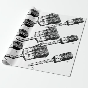 Papier Cadeau Conception de pinceau