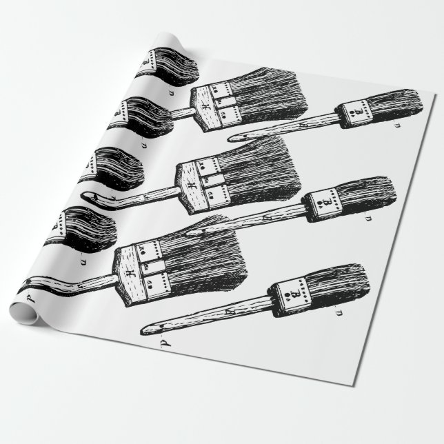 Papier Cadeau Conception de pinceau (Déroulé)