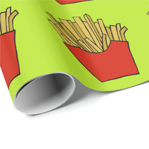 Papier Cadeau Conception de pommes frites