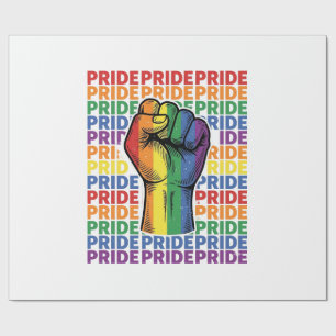 Papier Cadeau Conception de T-shirt arc-en-ciel Vintage Pride Ra