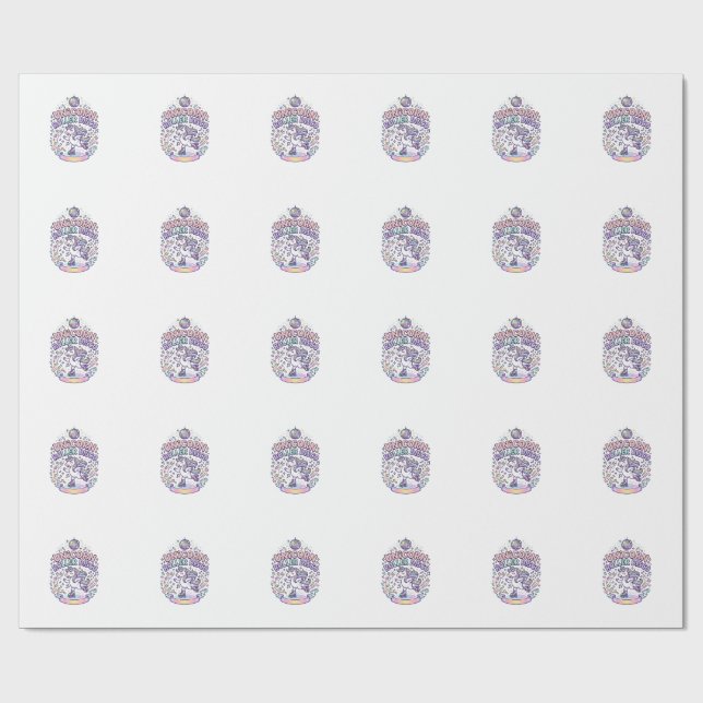 Papier Cadeau Conception de T-Shirt de conception graphique de R (Plat)