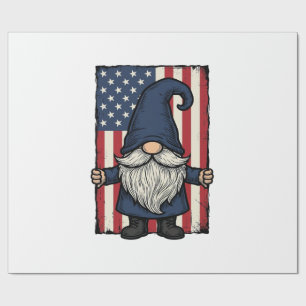 Papier Cadeau Conception de t-shirt de drapeau vintage Gnome pat