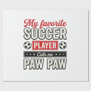 Papier Cadeau Conception de T-shirt de grand-père joueur de foot
