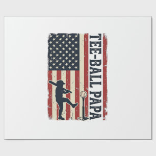 Papier Cadeau Conception de t-shirt vintage drapeau américain Te