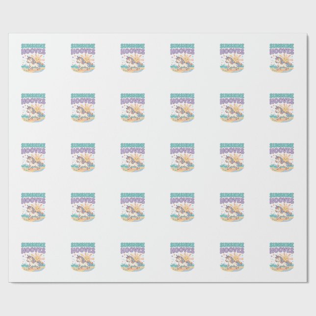 Papier Cadeau Conception de tee-shirt graphique tendance Sabots  (Plat)