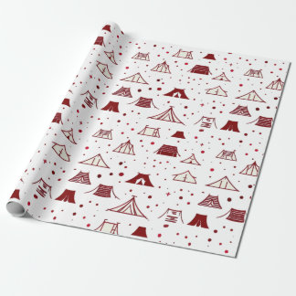 Papier Cadeau Conception de test minimal rouge
