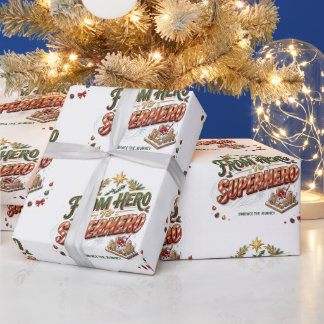 Papier Cadeau Conception de vacances motivante de Noël