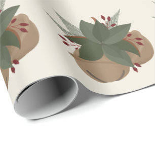 Papier Cadeau Conception de vaporisateur de magnolia tendance et