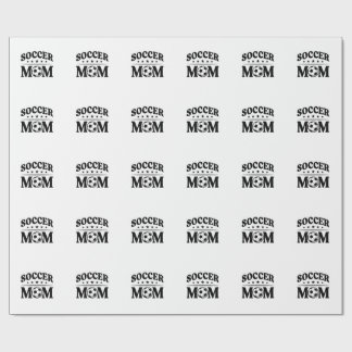 Papier Cadeau Conception de vecteur de chemise de maman de footb