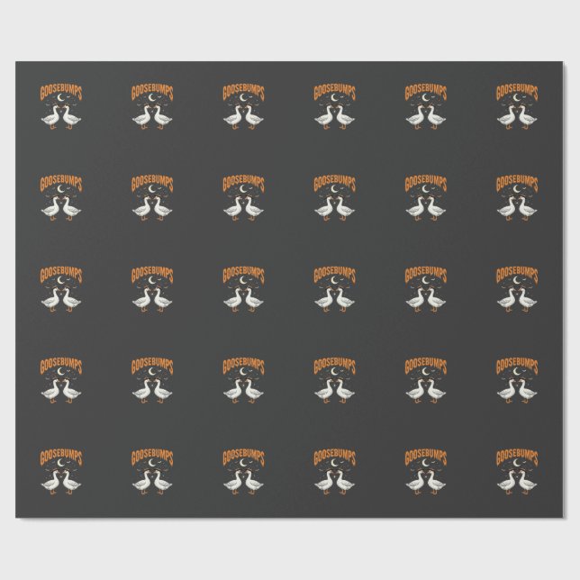 Papier Cadeau Conception de vecteur d'oies de sorcière d'Hallowe (Plat)