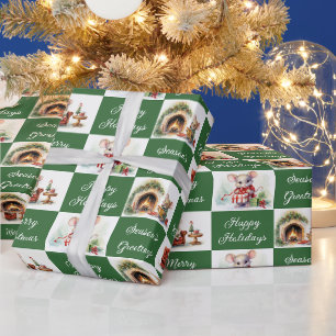 Papier Cadeau Conception des souris de Noël