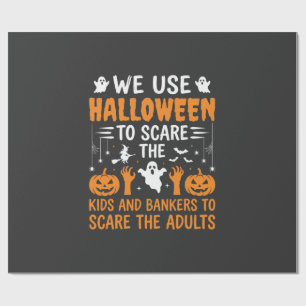 Papier Cadeau Conception d'Halloween pour enfants banquiers adul