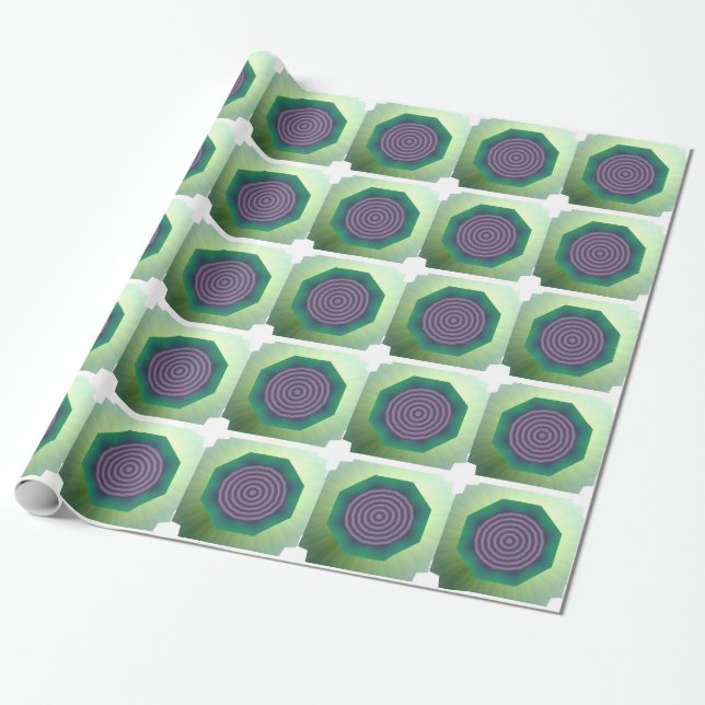 Papier Cadeau Conception en spirale avec bord cannelé (Déroulé)