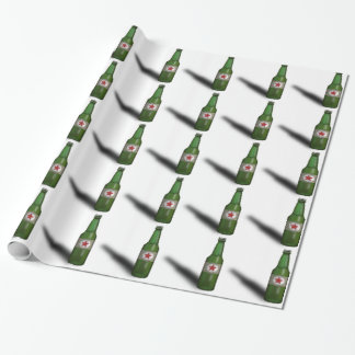 Papier Cadeau Conception fraîche de bouteille à bière