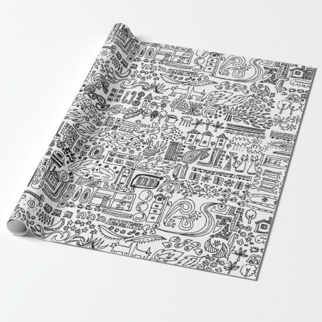 Papier Cadeau conception géomatique (Déroulé)