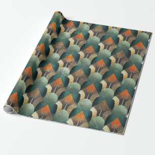 Papier Cadeau Conception géométrique Art Déco changeante sarcell