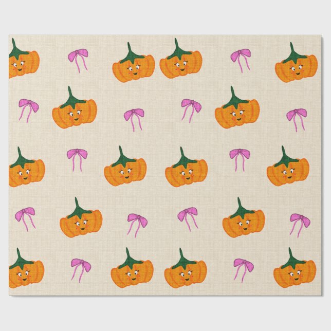 Papier Cadeau Conception mignonne d'Halloween,  (Plat)