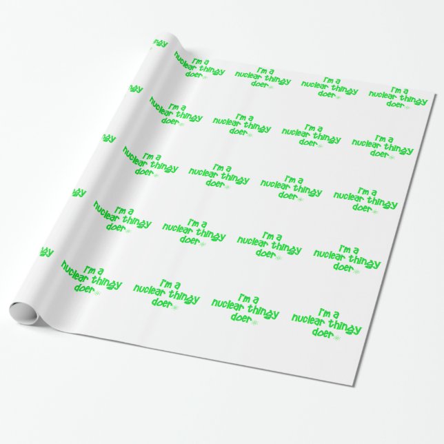 Papier Cadeau Conception Nucléaire Originale (Déroulé)