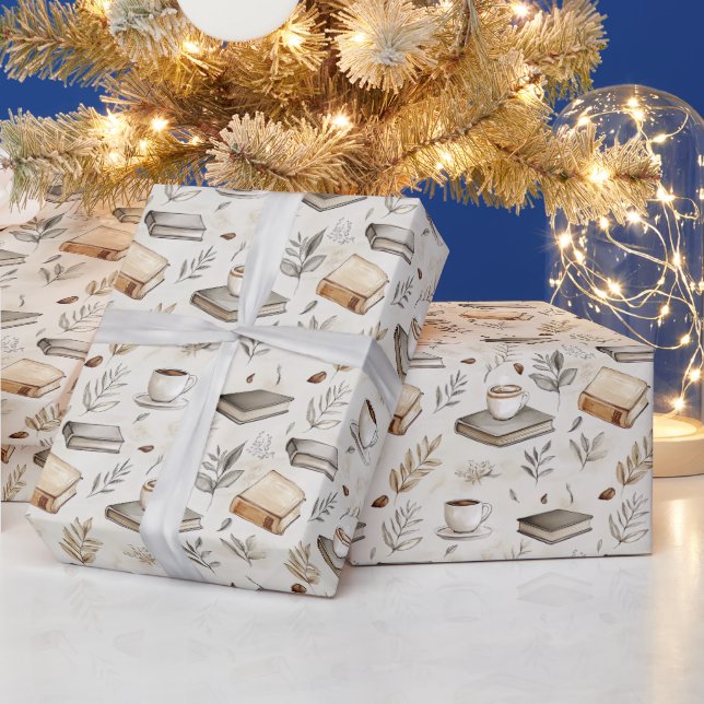 Papier Cadeau Conception pour amateurs de livres anciens (Vacances)