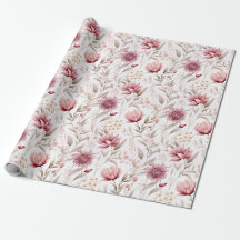 Conception rustique botanique rose cosy