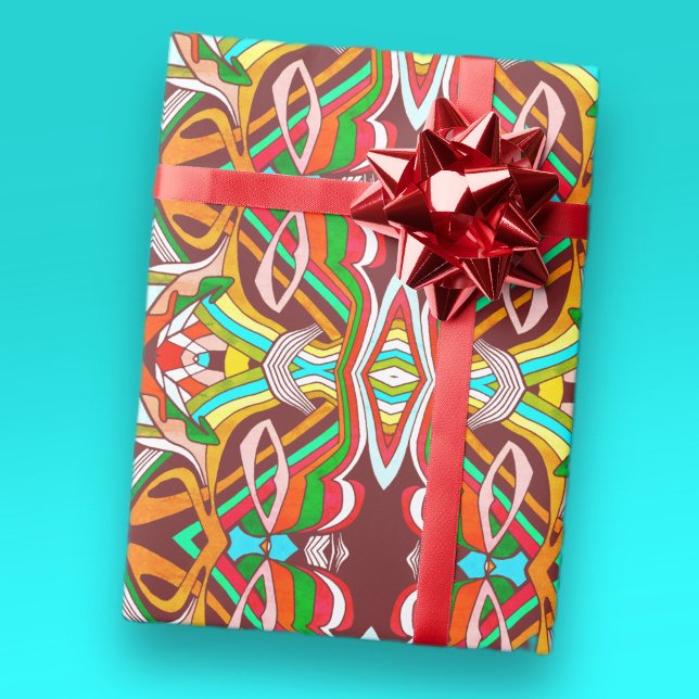Papier Cadeau Conceptions Colorées (Créateur téléchargé)